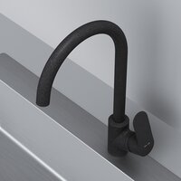 Кухонная мойка Berge BR-5200 + Like F8007122 (черный) - Изображение №5 — Chaika Market