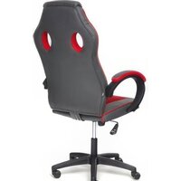 Игровое (геймерское) кресло TetChair Racer Gt (кожзам/ткань, металлик/красный) - Изображение №3 — Chaika Market