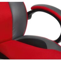 Игровое (геймерское) кресло TetChair Racer Gt (кожзам/ткань, металлик/красный) - Изображение №7 — Chaika Market