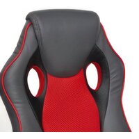 Игровое (геймерское) кресло TetChair Racer Gt (кожзам/ткань, металлик/красный) - Изображение №8 — Chaika Market