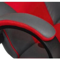 Игровое (геймерское) кресло TetChair Racer Gt (кожзам/ткань, металлик/красный) - Изображение №6 — Chaika Market