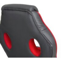 Игровое (геймерское) кресло TetChair Racer Gt (кожзам/ткань, металлик/красный) - Изображение №9 — Chaika Market