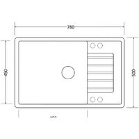 Кухонная мойка ZorG Dello 78 (песчаный берег) - Изображение №2 — Chaika Market