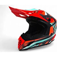 Мотошлем AIM RH855 Fiber Glass Vexo RH855V-BRB-XL (XL, красный/синий) - Изображение №2 — Chaika Market