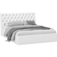 Кровать Трия Скарлет универсальная тип 1 160x200 (кожзам белый) — Chaika Market