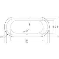 Ванна Cezares Metauro Central 180x80 - Изображение №3 — Chaika Market