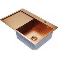 Кухонная мойка Mixline Pro 552920 (бронза, с сифоном) - Изображение №2 — Chaika Market