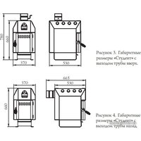 Свободностоящая печь-камин Термофор Бутаков Студент - Изображение №2 — Chaika Market