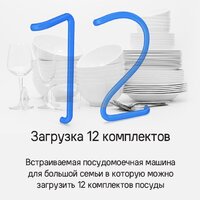 Встраиваемая посудомоечная машина MAUNFELD MLP-12S Light Beam - Изображение №21 — Chaika Market