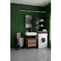  Millwood Этажерка Венеция 60 (дуб табачный craft/черный) - Изображение №2 — Chaika Market