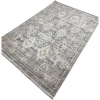 Ковер для жилой комнаты Radjab Carpet Афина Прямоугольник 9010A 12823RK (3x5, Grey/Beige) — Chaika Market