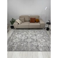 Ковер для жилой комнаты Radjab Carpet Афина Прямоугольник 9010A 12823RK (3x5, Grey/Beige) - Изображение №4 — Chaika Market