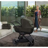 Универсальная коляска CAM Infinito (2 в 1, оливковый/рама матовый черный) - Изображение №9 — Chaika Market