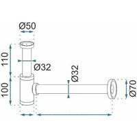 Сифон Rea Klik-Klak REA-A8586 (матовое золото) - Изображение №6 — Chaika Market