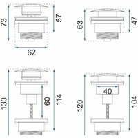 Сифон Rea Klik-Klak REA-A8586 (матовое золото) - Изображение №5 — Chaika Market
