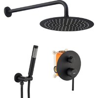 Душевая система  Rea Lungo REA-P4100 (черный) — Chaika Market