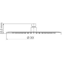 Верхний душ Wasserkraft A116 - Изображение №3 — Chaika Market