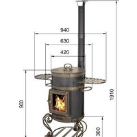 Печь под казан Везувий Печь под казан 