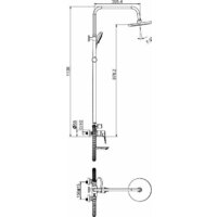 Душевая система  Ekko EM2473-8 - Изображение №2 — Chaika Market