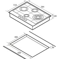 Варочная панель Hiberg VM 6145 W - Изображение №6 — Chaika Market