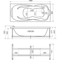 Ванна Triton Персей 190x90 (с каркасом) - Изображение №7 — Chaika Market