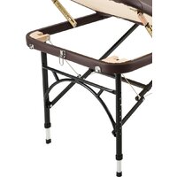 Массажный стол Atlas Sport складной Strong 70 см 3-с алюминиевый (коричневый) - Изображение №5 — Chaika Market