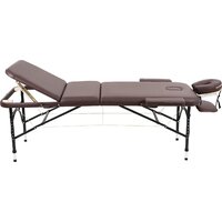 Массажный стол Atlas Sport складной Strong 70 см 3-с алюминиевый (коричневый) - Изображение №3 — Chaika Market