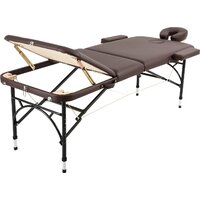 Массажный стол Atlas Sport складной Strong 70 см 3-с алюминиевый (коричневый) — Chaika Market