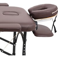 Массажный стол Atlas Sport складной Strong 70 см 3-с алюминиевый (коричневый) - Изображение №4 — Chaika Market