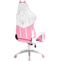 Игровое (геймерское) кресло Zone51 Kitty Meow (розовый/белый) - Изображение №5 — Chaika Market