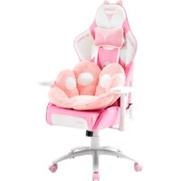 Игровое (геймерское) кресло Zone51 Kitty Meow (розовый/белый) - Изображение №7 — Chaika Market