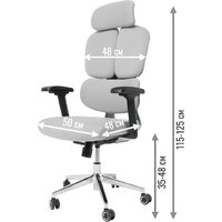 Игровое (геймерское) кресло Jiqiao R6001-ЧС (черный/серый) - Изображение №12 — Chaika Market