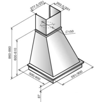 Кухонная вытяжка Elikor Вилла 60П-650-П3Л (белый/дуб неокрашенный) (841320) - Изображение №2 — Chaika Market