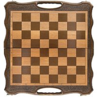 Шахматы/шашки/нарды Haleyan Резные 50 с ручкой kh130-5 - Изображение №2 — Chaika Market