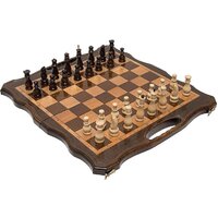 Шахматы/шашки/нарды Haleyan Резные 50 с ручкой kh130-5 — Chaika Market