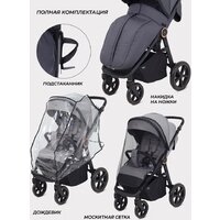 Коляска прогулочная «книга» MOWbaby Trail 2025 MB090 (графит) - Изображение №9 — Chaika Market