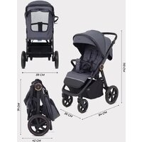 Коляска прогулочная «книга» MOWbaby Trail 2025 MB090 (графит) - Изображение №3 — Chaika Market