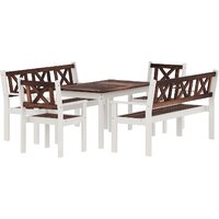 Обеденная группа Sundays Ф-183 1/2/2 (орех/белый) — Chaika Market