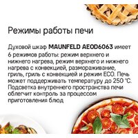 Электрический духовой шкаф MAUNFELD AEOD6063W - Изображение №15 — Chaika Market