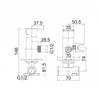 Гигиенический душ Gross Aqua Bidet Evo GA042602MW - Изображение №4 — Chaika Market
