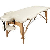 Массажный стол Atlas Sport складной деревянный 2-с 70 см (бежевый) — Chaika Market