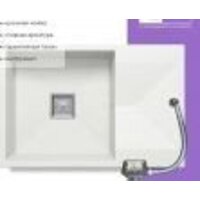 Кухонная мойка Polygran Blade 760 (белый хлопок) - Изображение №5 — Chaika Market