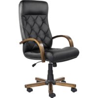 Офисное кресло UTFC Верона В Дерево К-10 D8 К01 (темный орех/черный) — Chaika Market