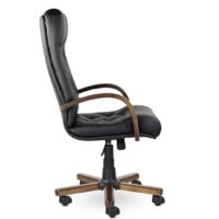 Офисное кресло UTFC Верона В Дерево К-10 D8 К01 (темный орех/черный) - Изображение №4 — Chaika Market