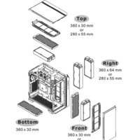 Корпус Thermaltake View 51 TG Snow ARGB CA-1Q6-00M6WN-00 - Изображение №14 — Chaika Market