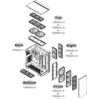 Корпус Thermaltake View 51 TG Snow ARGB CA-1Q6-00M6WN-00 - Изображение №15 — Chaika Market