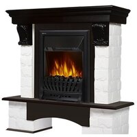 Портал Firelight Forte Classic (камень белый/шпон темный дуб) - Изображение №2 — Chaika Market