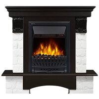 Портал Firelight Forte Classic (камень белый/шпон темный дуб) — Chaika Market