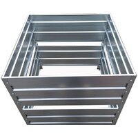 Компостер Формула качества Оцинкованный без крышки 1500x1500x1000 (шоколадно-коричневый) — Chaika Market