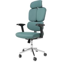 Игровое (геймерское) кресло Jiqiao R6001-ЧЗ (черный/бирюзовый) - Изображение №3 — Chaika Market